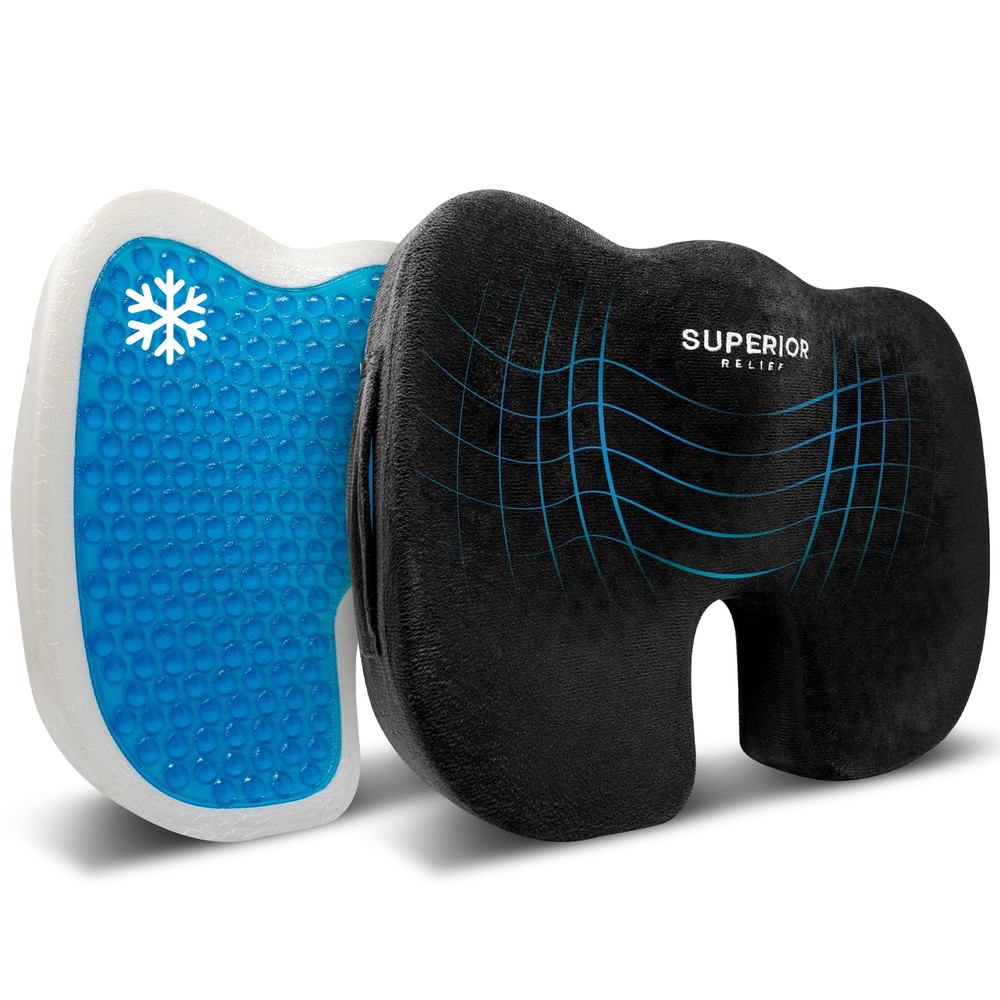 Seat Cushion for Office Chair, Car, Computer, Gaming Chair, Ergonomic Back Cu...