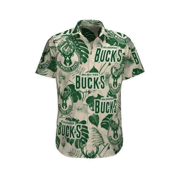 Milwaukee Bucks Basketball Tropical 3D Hawaiian Shirt for Fans - Perfect Fan Gear for Game Day