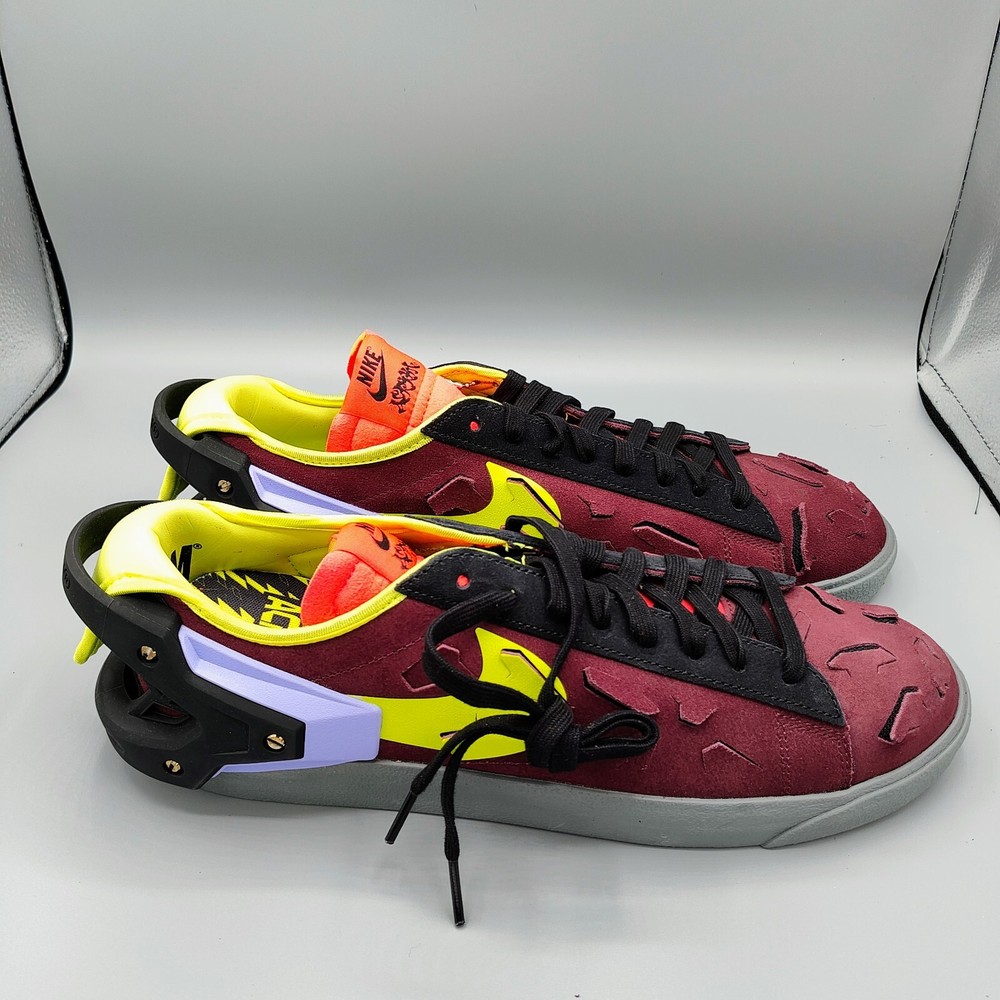New in Box Mens Nike Blazer Low x Acronym Night Maroon Sneakers (Size 10.5)