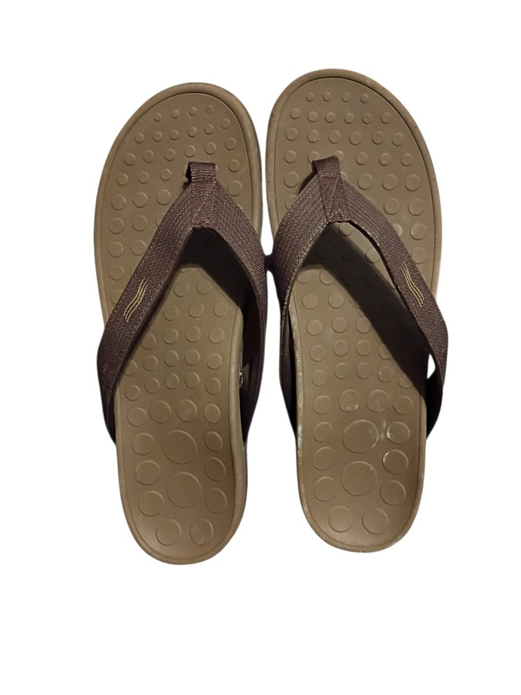 Men's Vionic Wave Flip-Flop. Brown Size 14