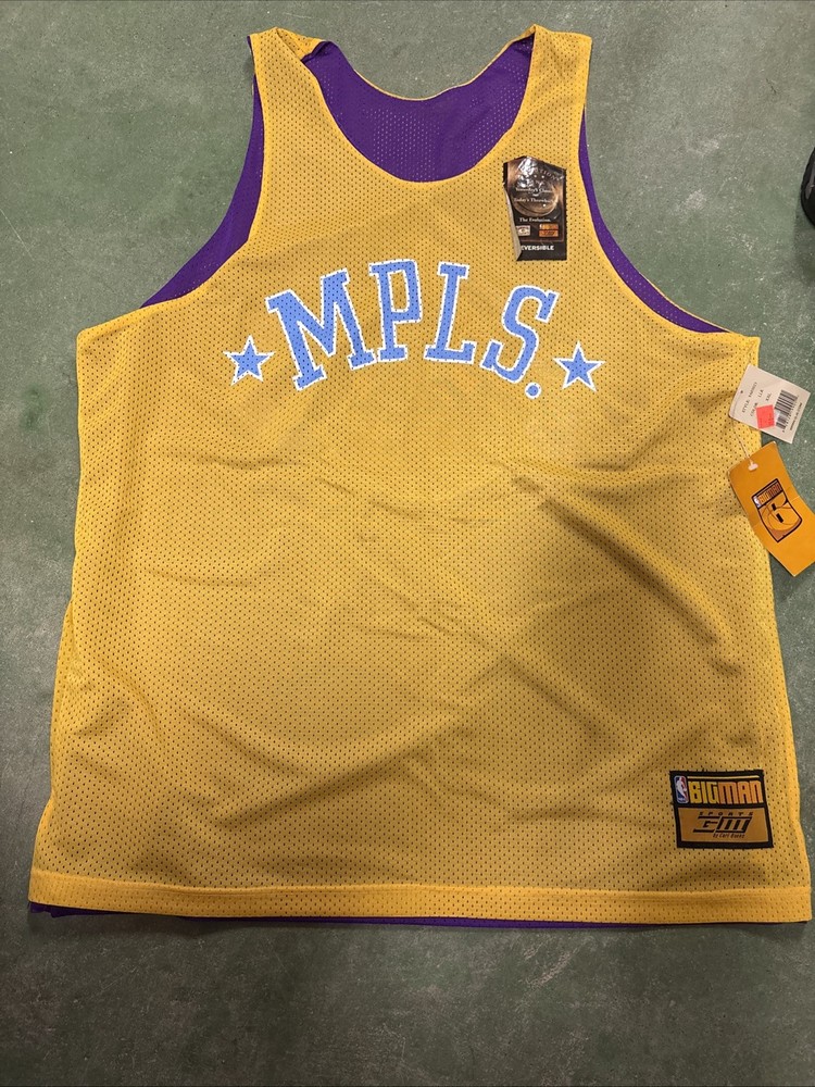 Los Angeles Lakers x MPLS Big Man Sports GIII Carl Banks XXL Reversible Jersey