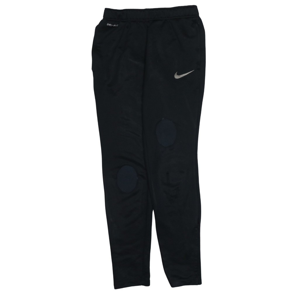 Nike Mens Joggers Black Dri FIT Tapered Track Pants Elastic Waist Training S