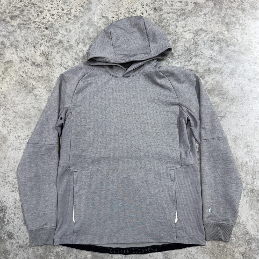 Lululemon Hoodie Mens Medium Gray Better Every Day Pullover Sweatshirt Athletic
