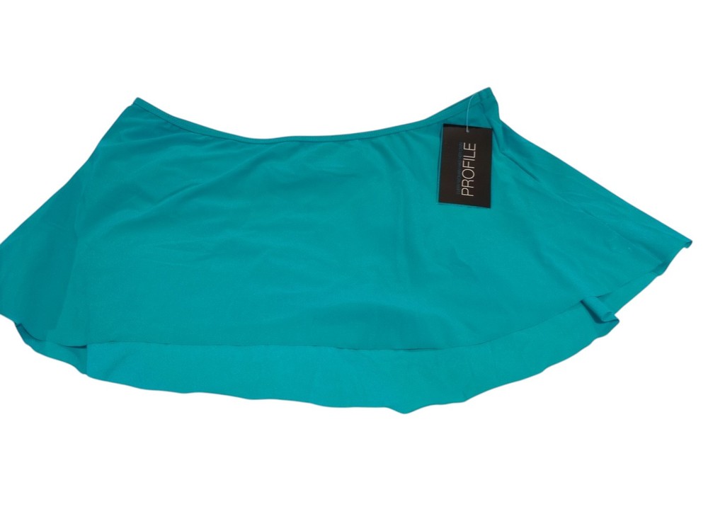 $78 Profile by Gottex Light Blue 430- Skirted Swimsuit Bottoms  Sz 14