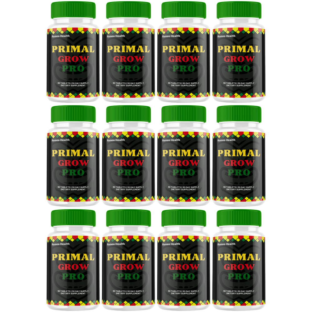 Primal Grow Pro- Men's Health & Endurance (12 Bottle)