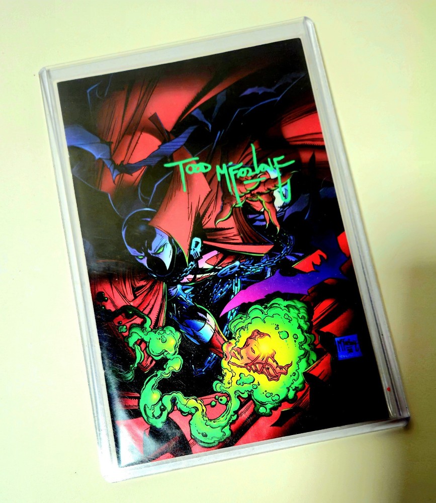 Spawn #1 Mexican Foil Virgin Signed By McFarlane Barberi Capullo Meyers 1 /1000