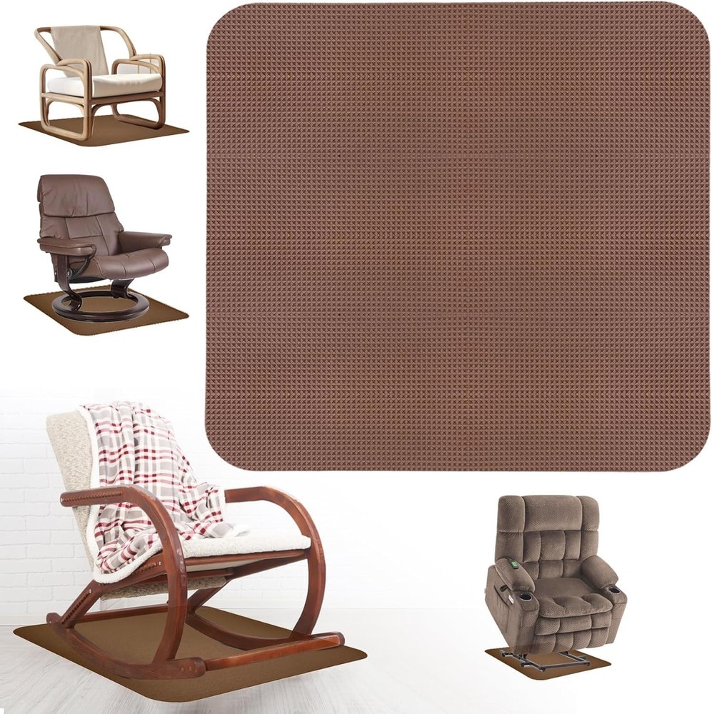 Recliner Pads for Hardwood Floors,Non Slip 1PCS-Coffee, Coffee