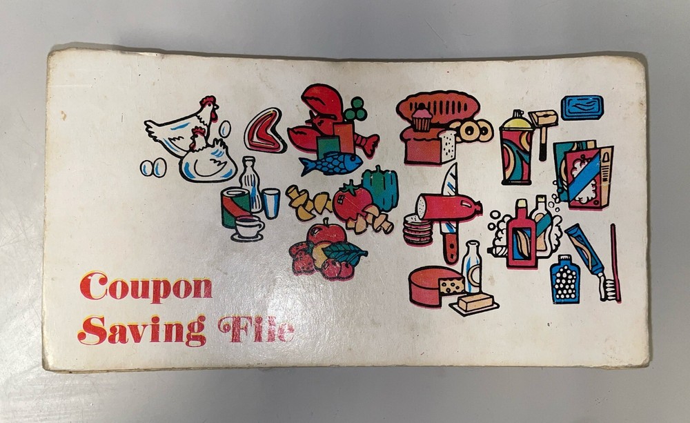 1980s Vintage Expandable Coupon Organizer with 12 Pockets from Korea-image