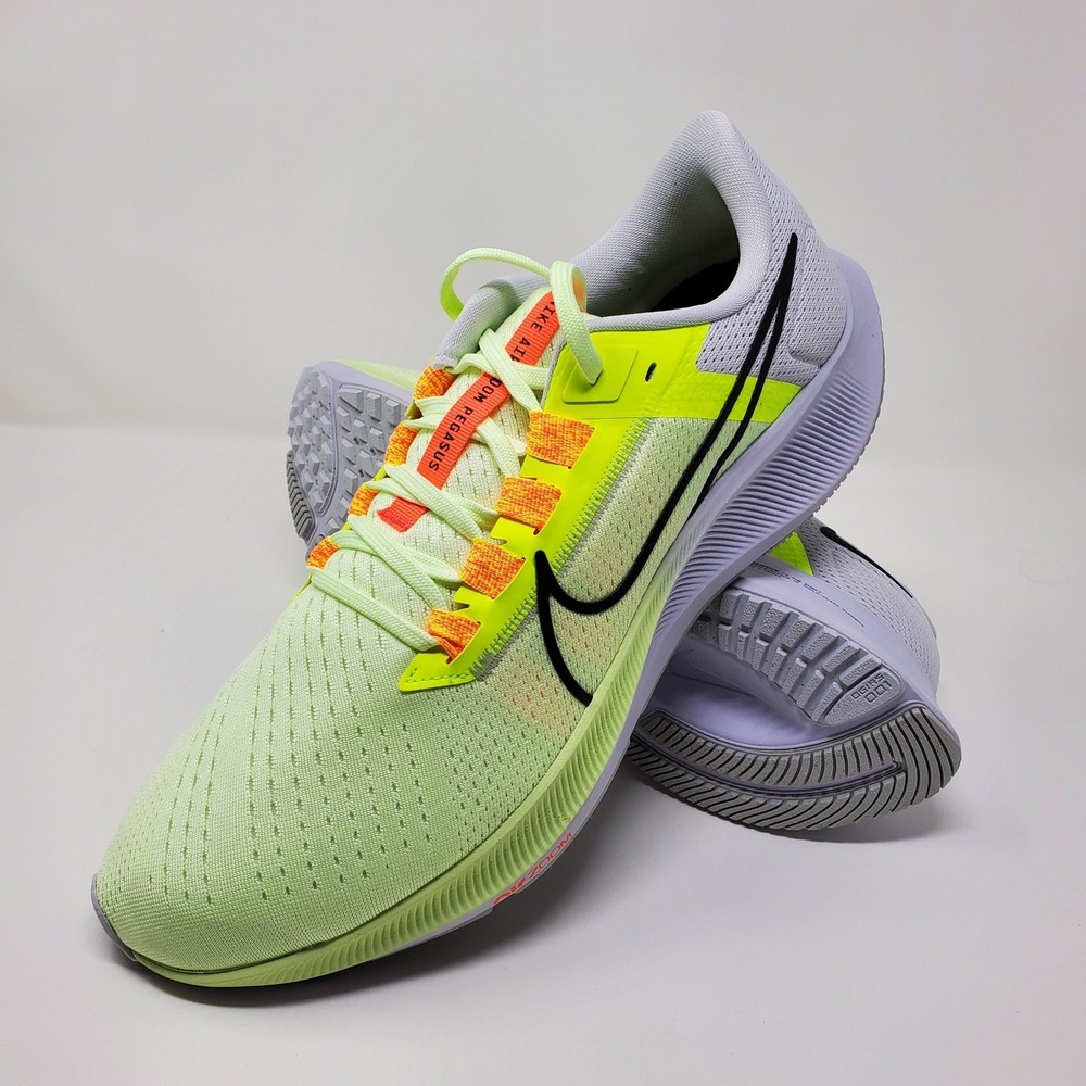 Nike Air Zoom Pegasus 38 Men's Running Shoes in Barely Volt Green Grey White Size 12 CW7356-700