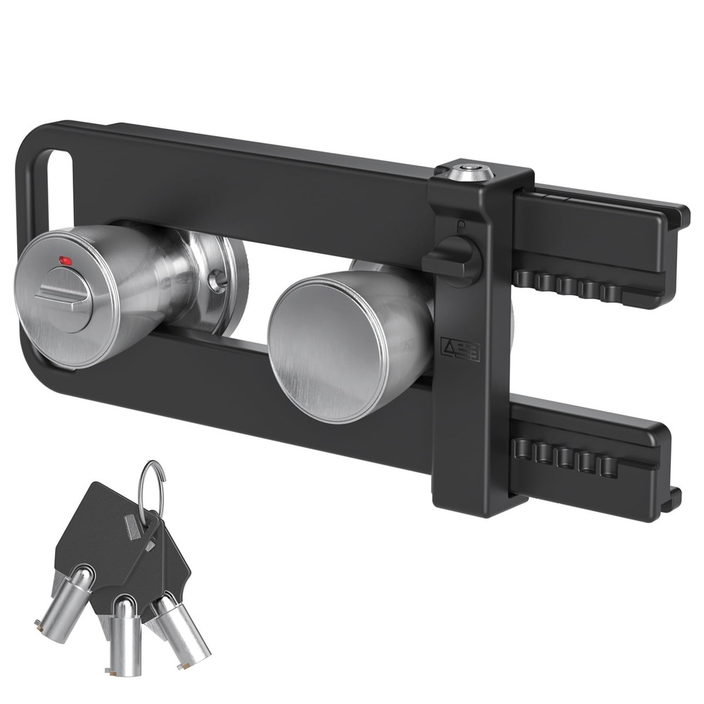 Double Door Security Lock with Keys for French Doors Reinforcement-image