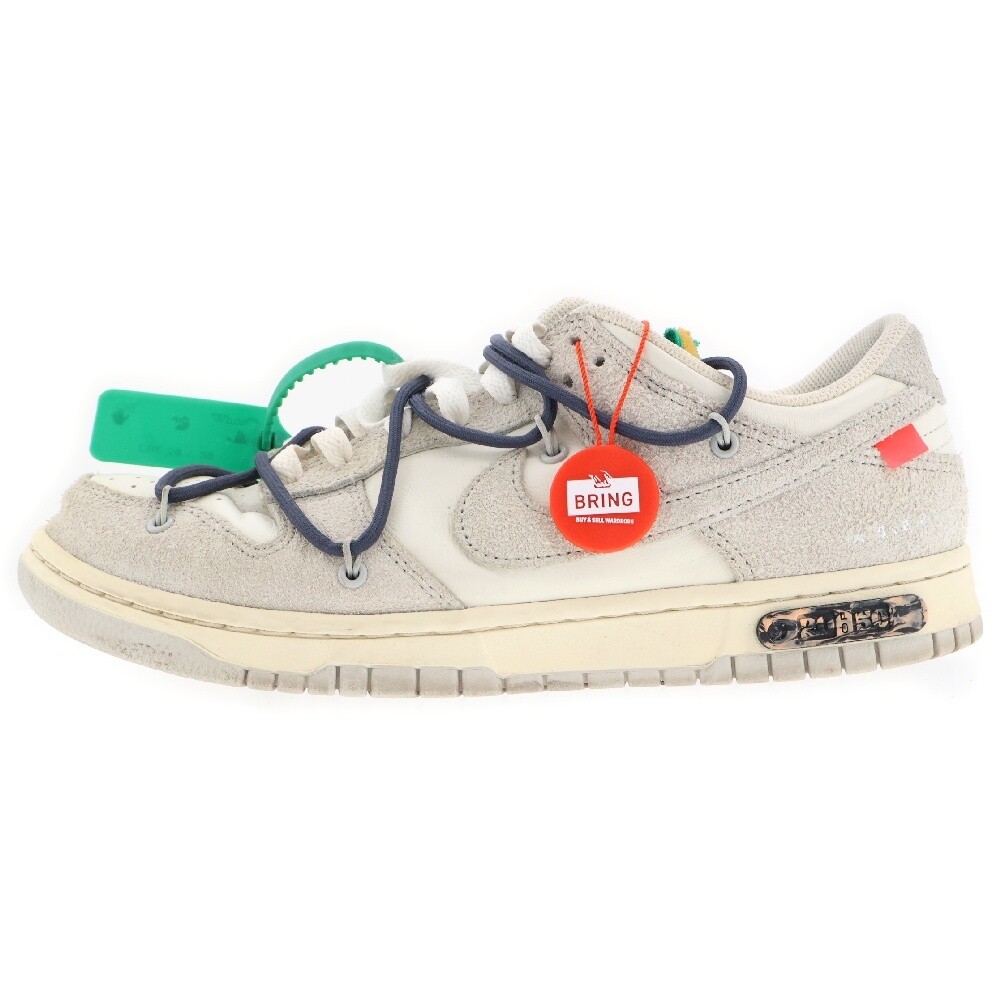NIKE Men 9.0US   Off White Dunk Low The 50 Collection Lotdj0950-115 Cut Sneakers