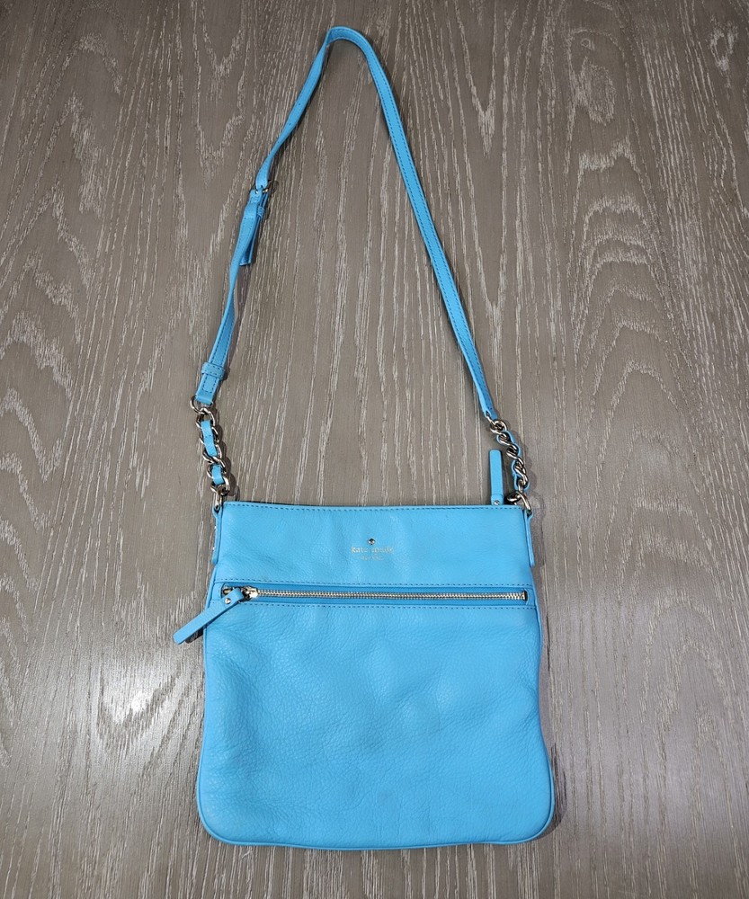 Kate Spade New York Cobble Hill Ellen Grey Leather Crossbody Shoulder Bag