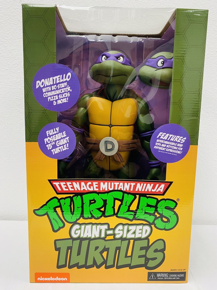 Neca Teenage Mutant Ninja Turtles Cartoon Giant Sized Donatello Figure 1/4 🐢🔥