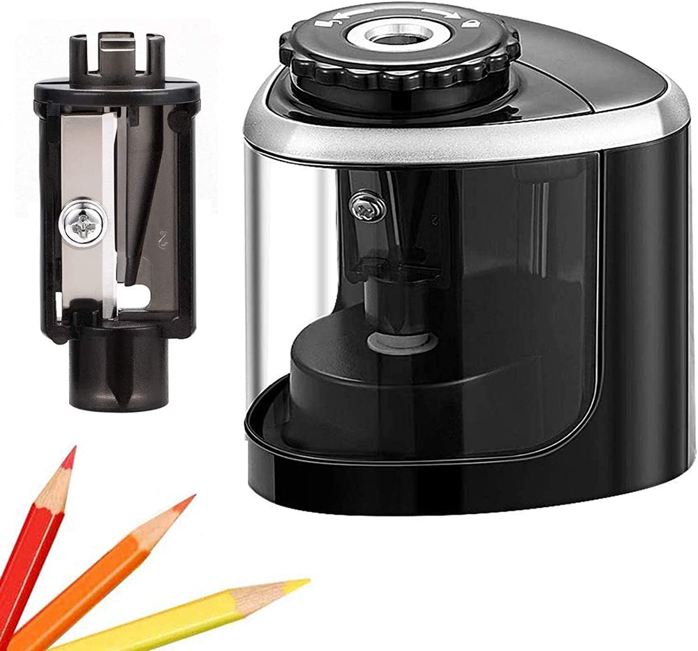 Electric Pencil Sharpener for Kids No.2 School Office Home Black