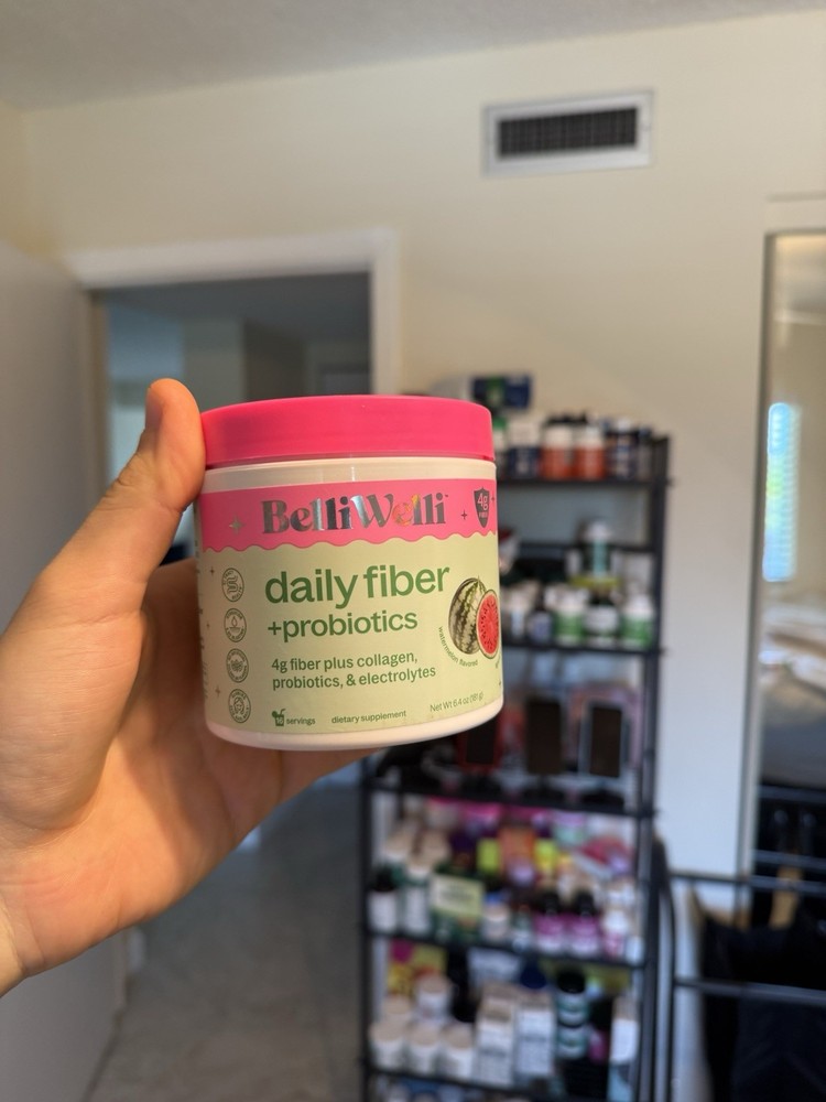 BelliWelli Daily Fiber Powder with Collagen Probiotics & Electrolytes for Gut Health