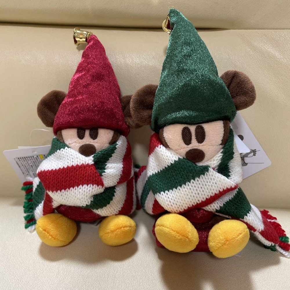 Disney Mickey Mouse Plush Toy Lot of 2 Resort 2021 Christmas Tagged Anime