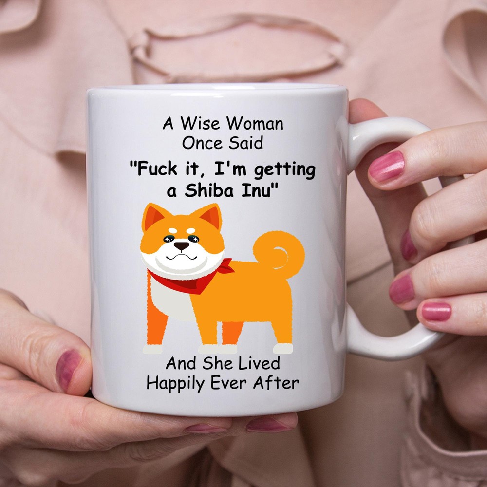 Fun Shiba Inu White Coffee Mug - Perfect Gift for Dog Lovers