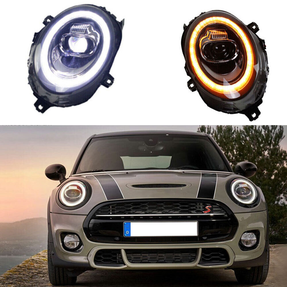 2PCS For BMW MINI F56 All Led Headlights Assembly 2014-2019 Dynamic Turn Signal