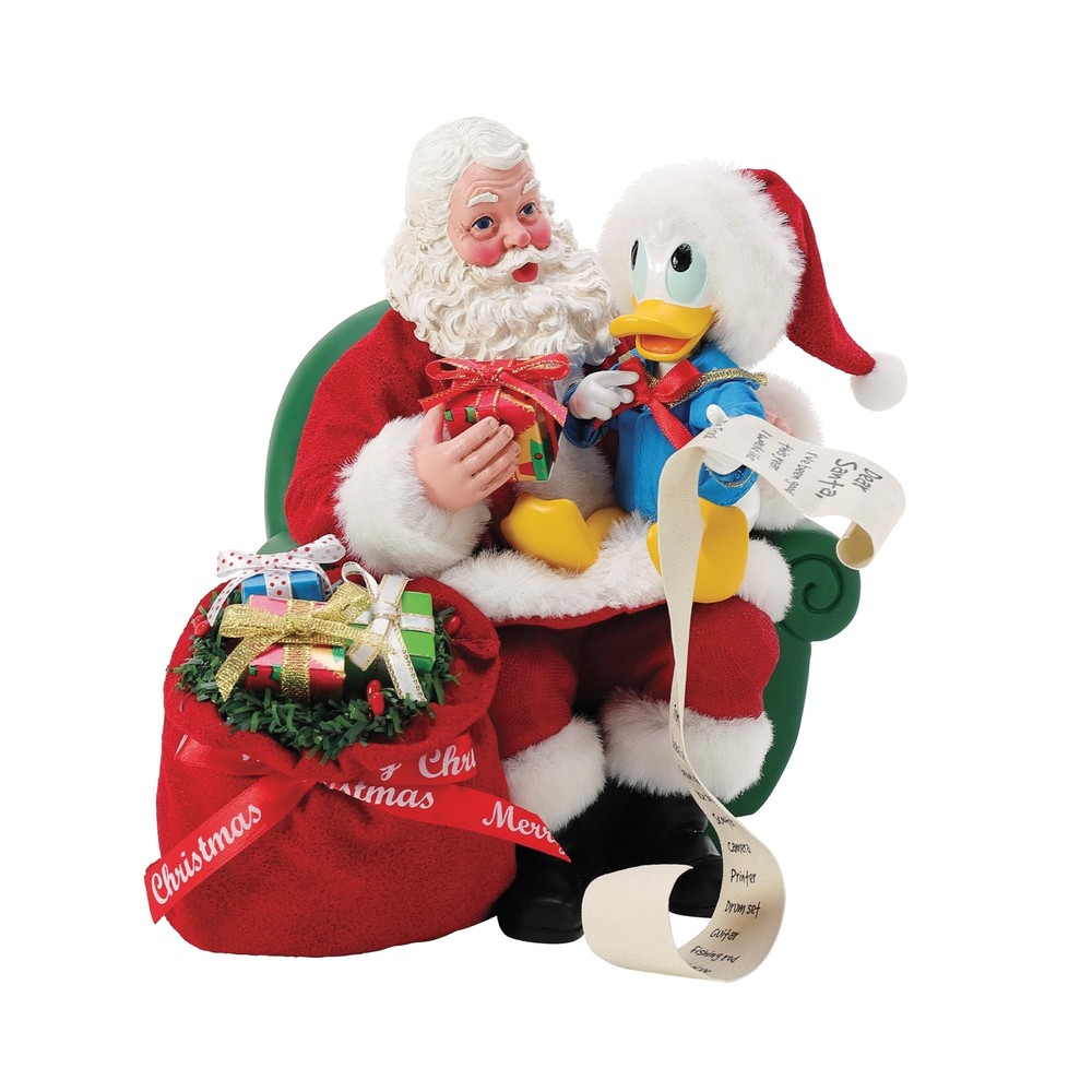 Disney Santa and Donald Duck 9-Inch Figurine Long List Collectible
