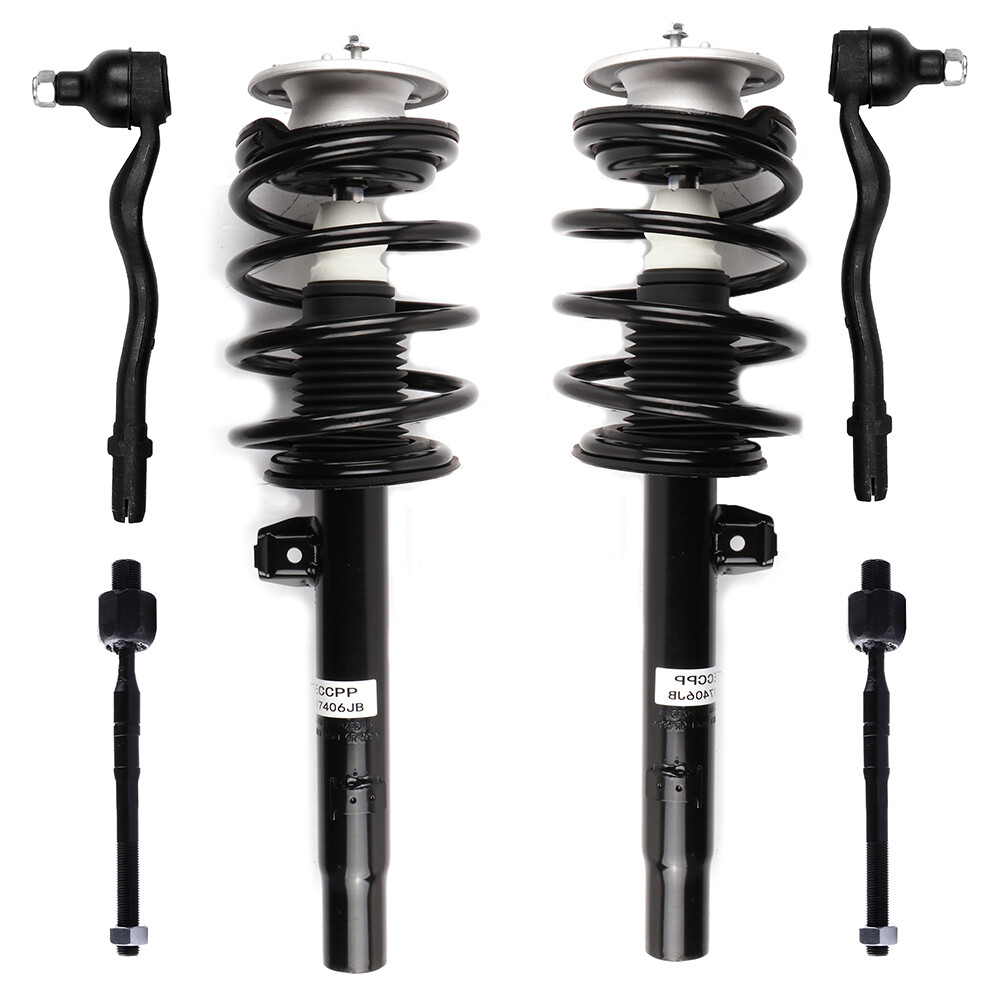 BMW 320i 323i 325i 325Ci 330i Front Struts Coil Spring Tie Rods Kit