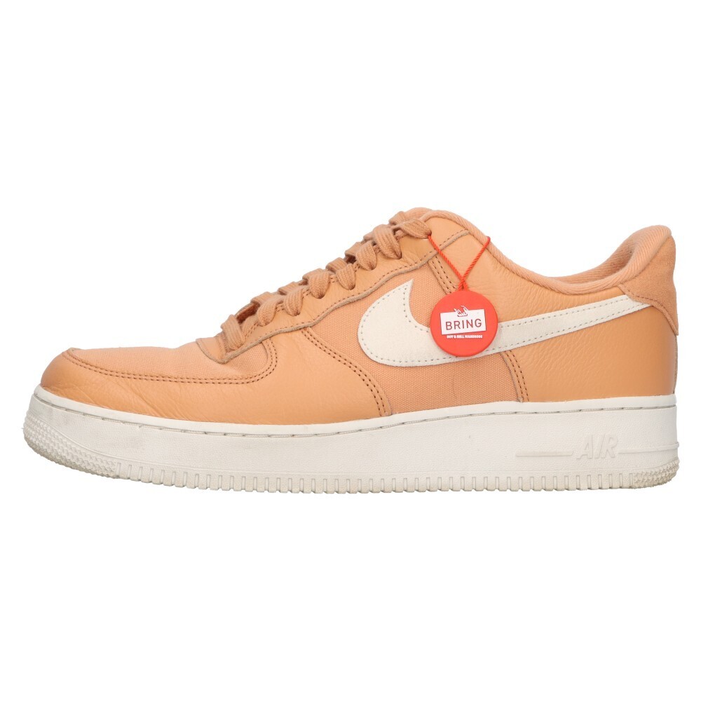 NIKE Men 10.0US   Air Force 1 07 Lx Dv7186-200 Low Cut Sneakers Orange Us10
