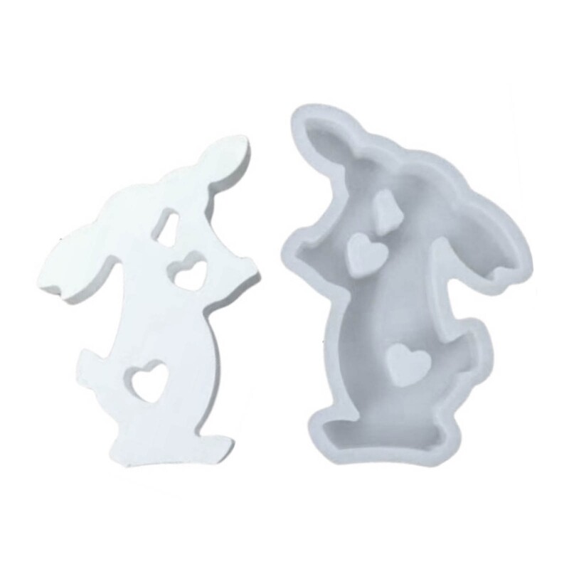 Rabbit Shaped Mould Silicone Molds Epoxy Resin Molds Home Decorations