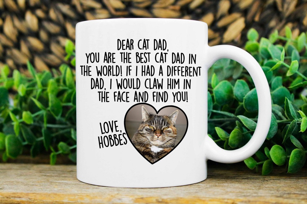 Cat Dad Mug Christmas Gift For Cat Dad Cat Dad Christmas Gift Custom Cat Dad Mug