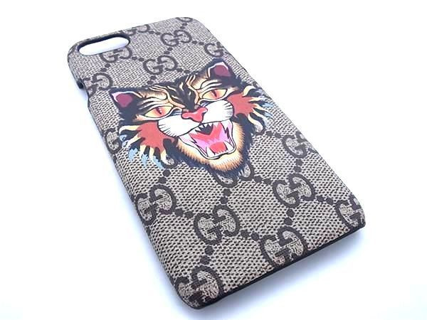 Gucci GG Supreme PVC Cat iPhone 7/8/SE 2nd Gen Case in Brown