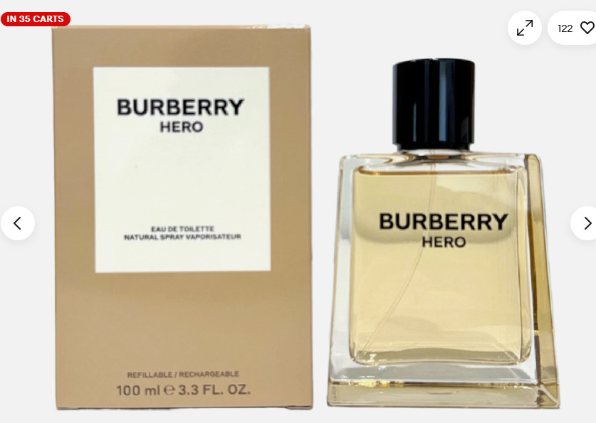 Burberry Hero Men's Eau de Toilette Spray - 3.3oz