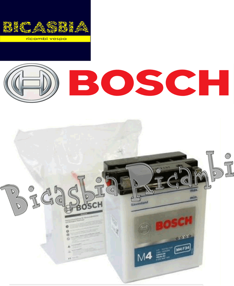 10887 Battery Bosch YB14AL-A2 12V 14AH Ducati Pantah L - 500 Cc - Years: 1982