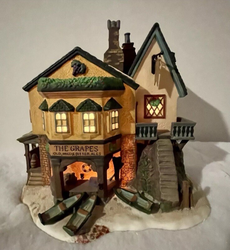 Dept 56 Dickens Village The Grapes Inn 5th Edition 1996 Pre-Owned