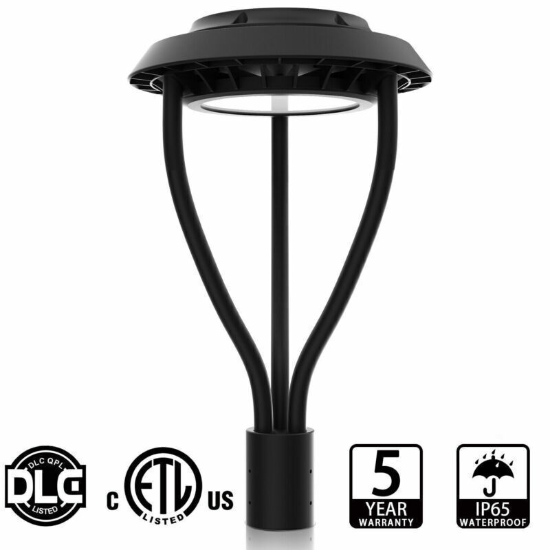 60W LED Post Top Light for Outdoor Parking Lot Garden Roadway Street Lighting