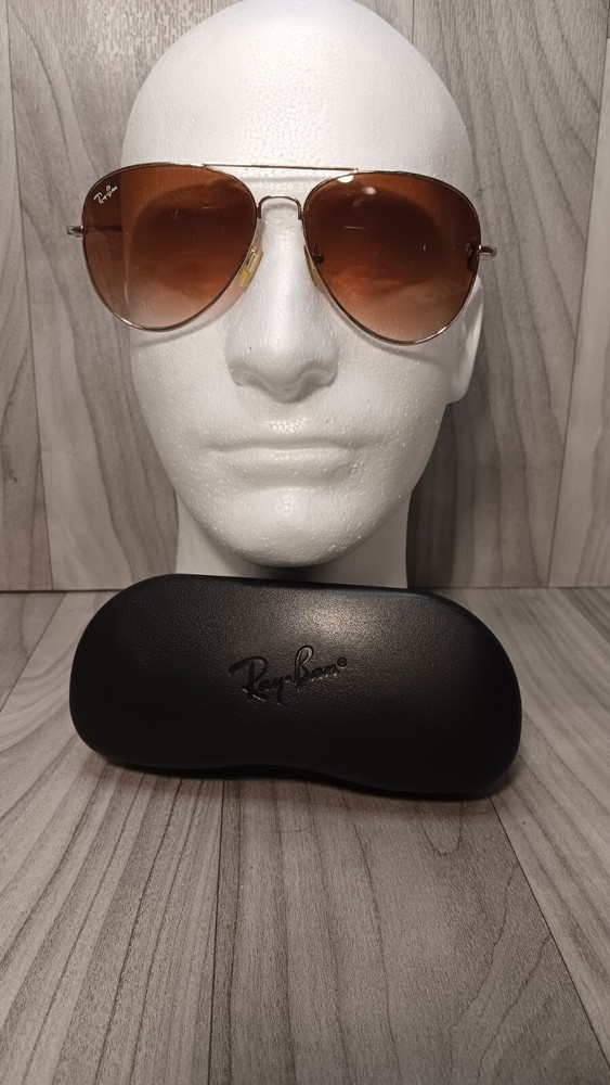 Ray-Ban RB3025 Aviator Gradient Men's Sunglasses With Case Same Day Shipping!!!!
