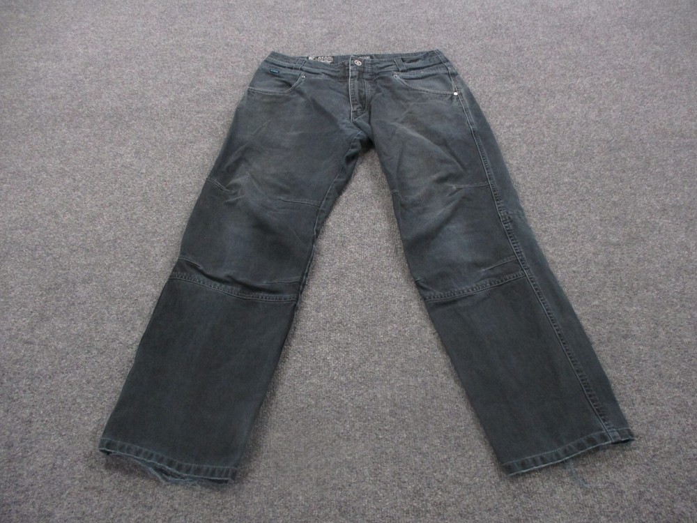 Kuhl Mens 32x30 Crag Series Heavy Duty Workwear Utility Jeans in Blue Denim