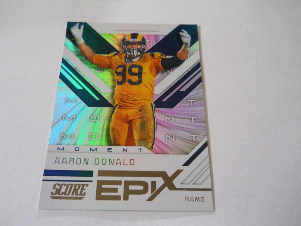 AARON DONALD EPIX MOMENT LOS ANGELES RAMS 2019 PANINI SCORE