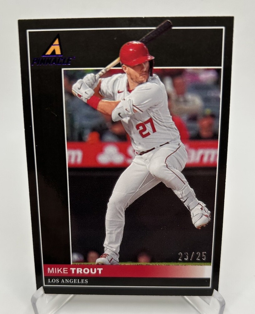2022 Panini Chronicles Pinnacle Mike Trout #23/25 NM-MT Angels Card