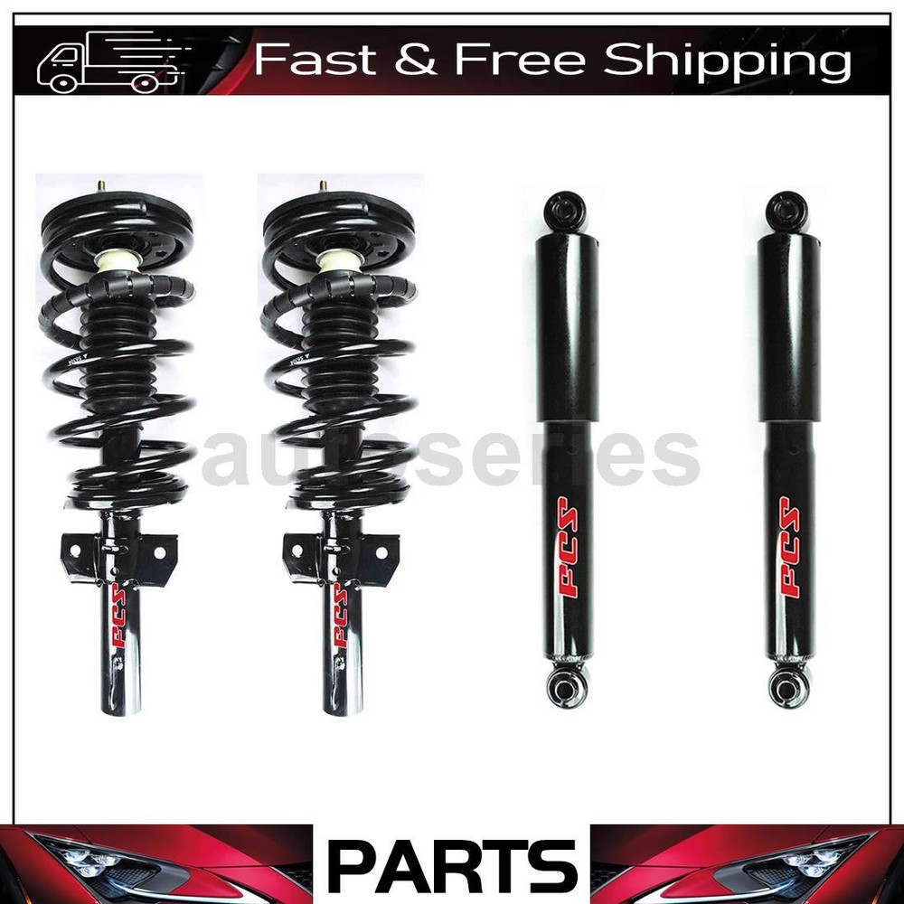 4 Front Rear Shock Absorber Strut and Coil Spring Fits 2000 Ford Windstar