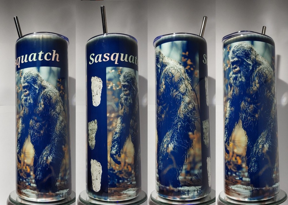 Bigfoot, Vaso Sasquatch Acero Inoxidable 20oz con Pajita SS y Limpiador