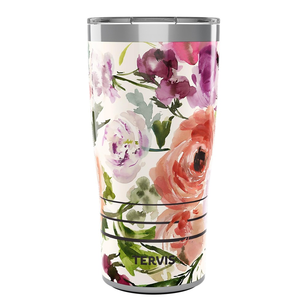 Kelly Ventura Floral Collection Insulated Tumbler, 20oz - Stainless Steel, He...