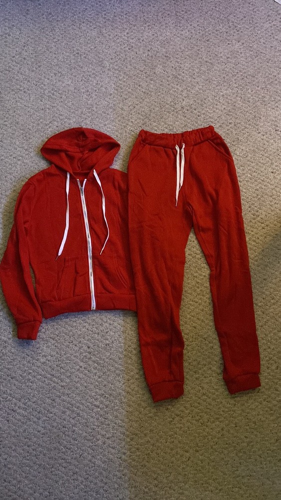 Women’s Tracksuit Set Red Extra Small