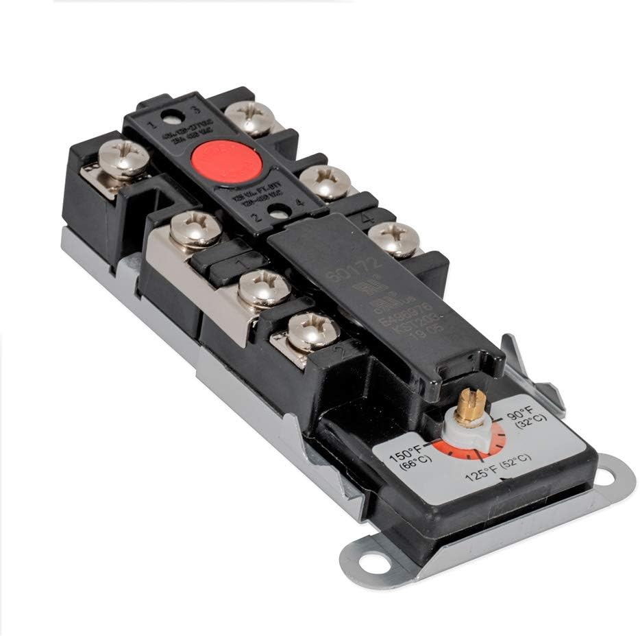 Double Throw Upper Element Thermostat 60172N for Water Heaters Black-image