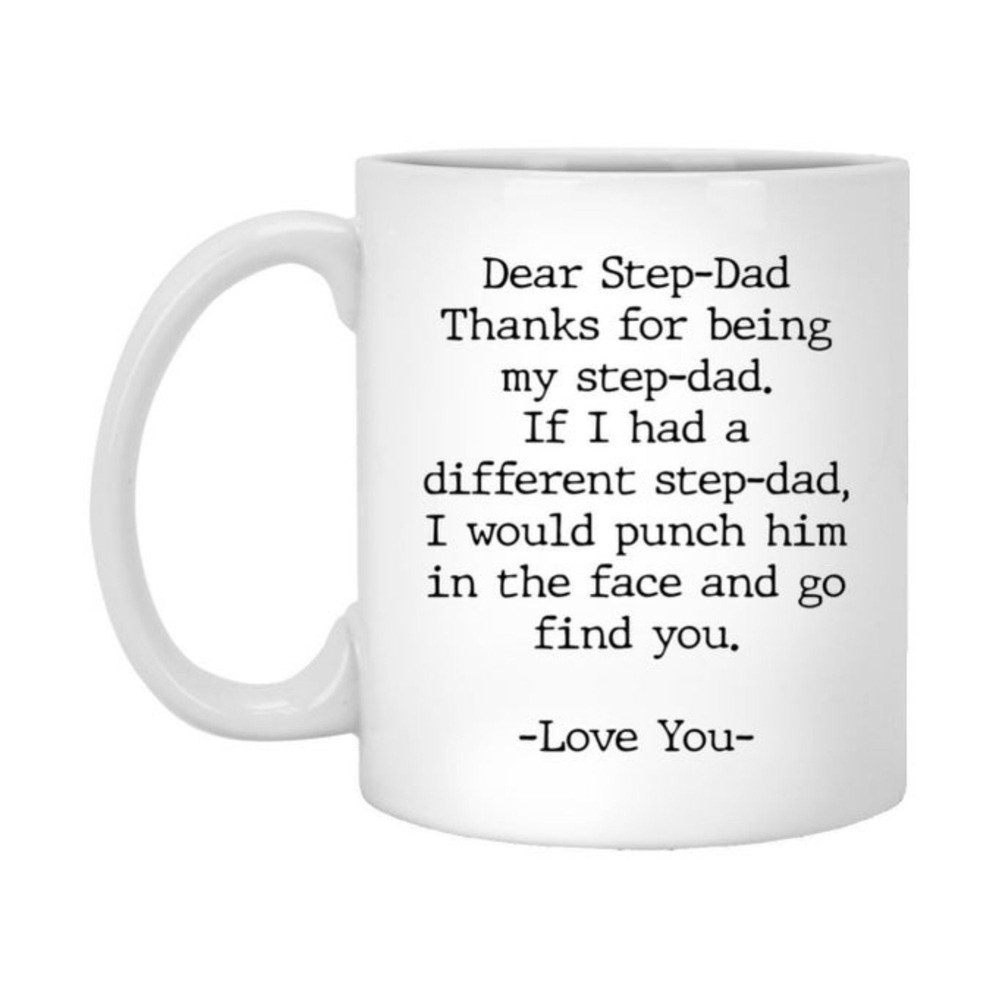 Funny Step Dad Coffee Mug Gift for Father's Day