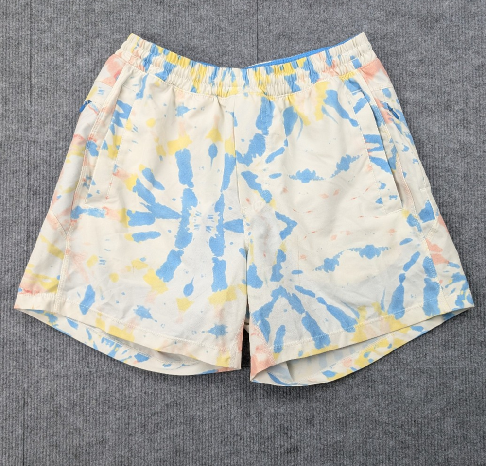 Bird Dogs Shorts Mens Medium Lined Athletic Training Tie Dye Colorful Athleisure