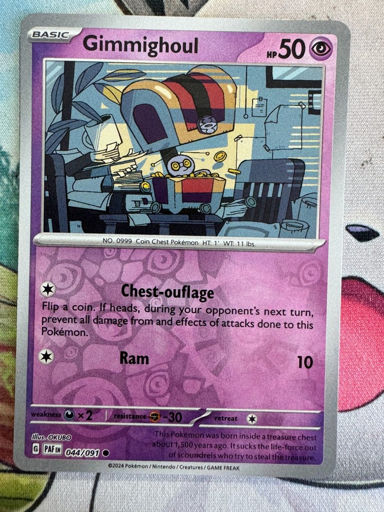 Gimmighoul Reverse Holo English Pokemon TCG BKM523