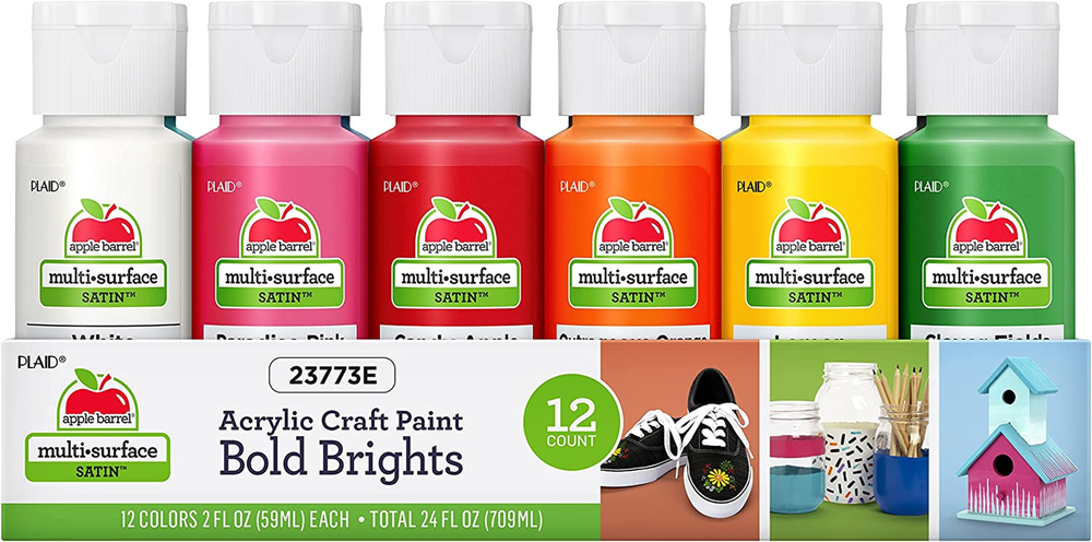 Essentials Acrylic Paint Set, 12, 24 Fl Oz (Pack of 1)