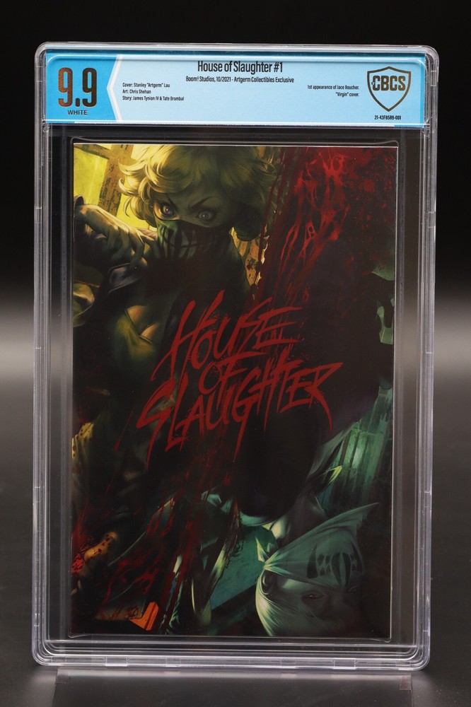 House of Slaughter (2021) #1 Artgerm Collectibles Virgin CBCS 9.9 W/COA WH Pages