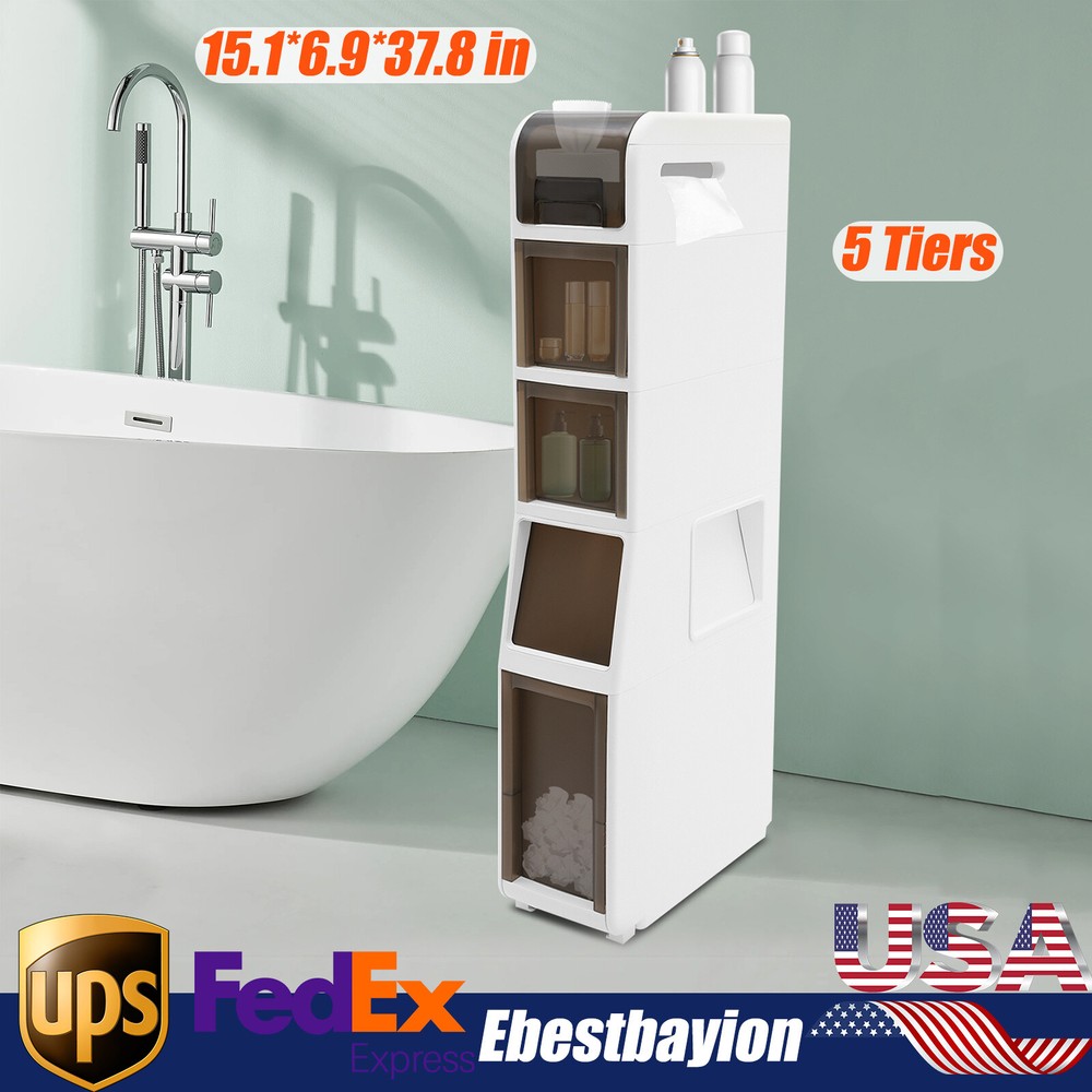 Bathroom Storage Cabinet with 3 Drawers for Floor Space Organization