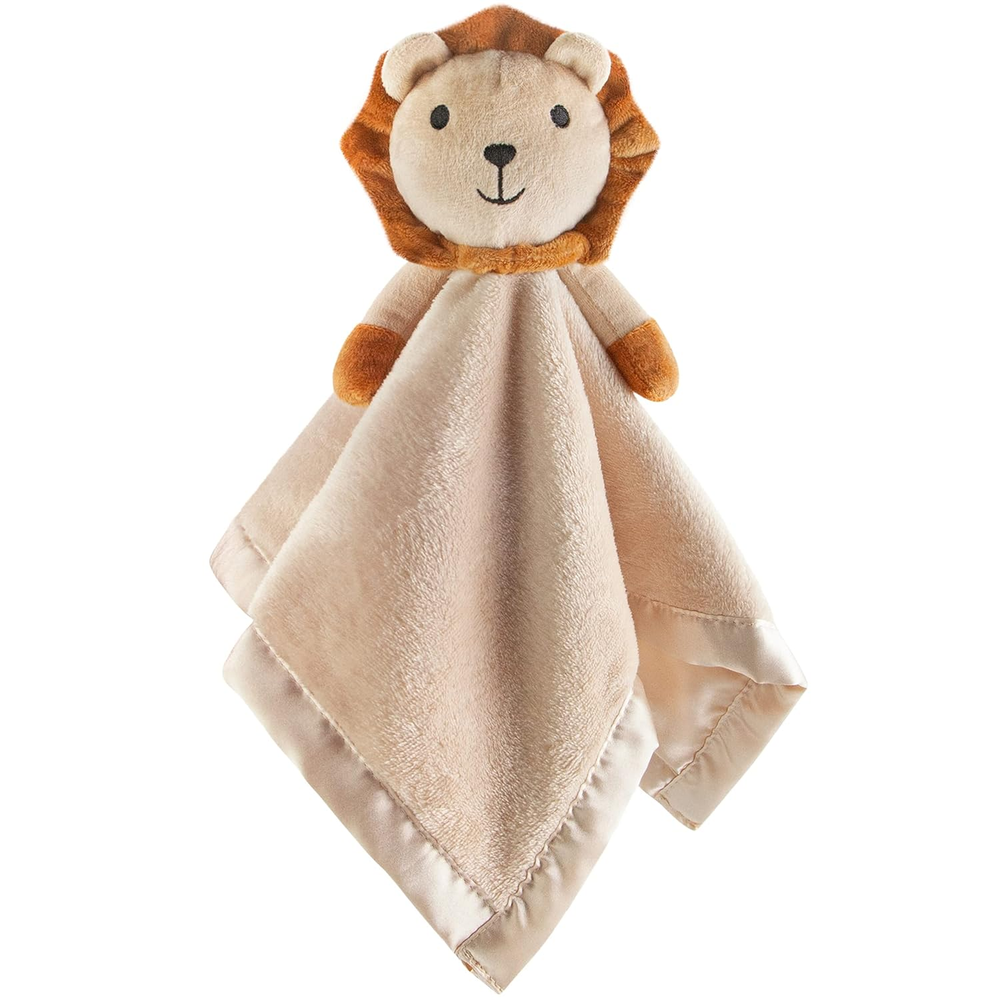 Lion Security Blanket, Soft Lovey Unisex Lovie Baby Gift for Newborn Boys and Gi