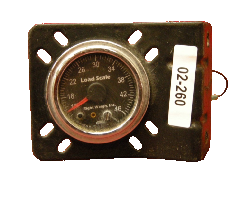 Suspension Load Scale Gauge w/ Mounting Bracket  Assembly  NO RESERVE  02-260