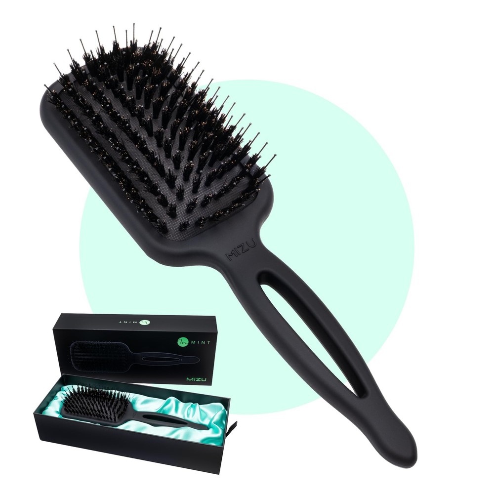 Mizu Waterproof Boar Bristle Hair Brush for Shine & Volume